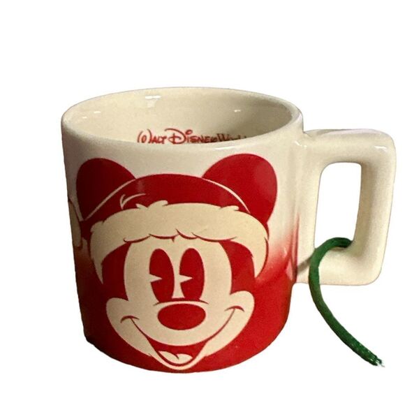 NWT Disney Starbucks Mug Ornament - Holiday Mickey - Walt Disney World - Picture 1 of 3